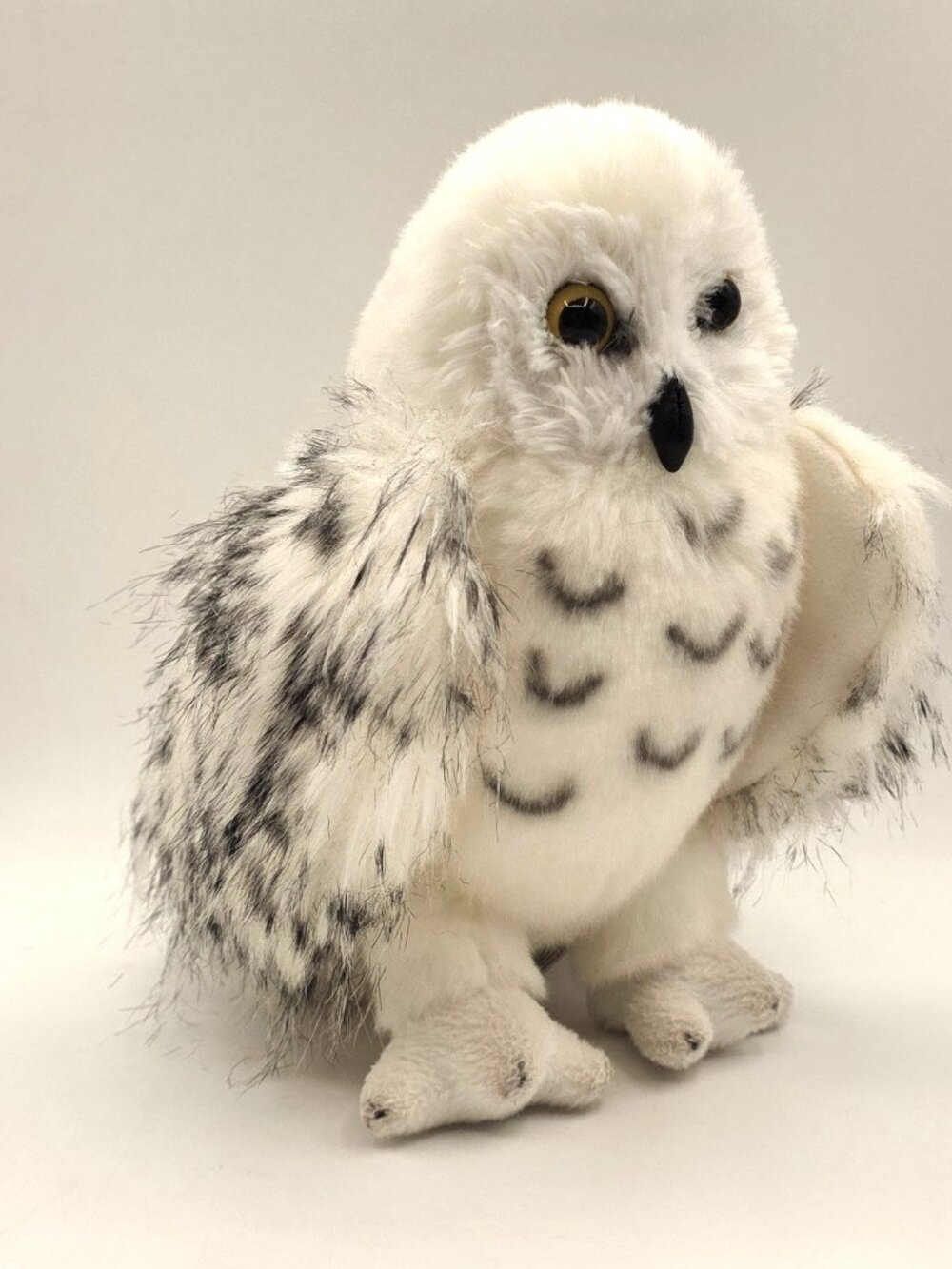 Douglas Toys Wizard Snowy Owl Plush Stuffed Animal Toy White & Black 8" Tall